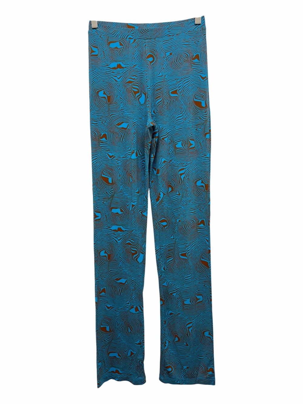 Paloma Wool Lohan Pant Huella Print Blue Brown Size Small